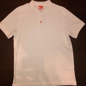 Large Nike Dri-FIT Polo white